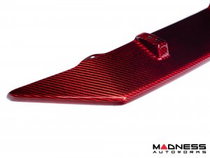  Alfa Romeo Stelvio Front Splitter - Carbon Fiber - Quadrifoglio - Red Candy